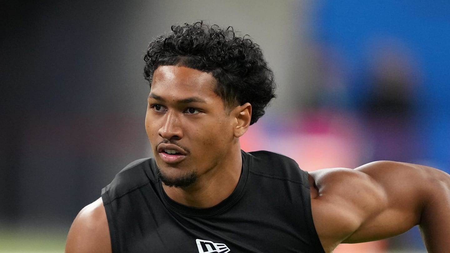 San Diego State defensive back Chris Johnson during the NFL Scouting Combine