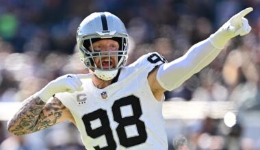 Las Vegas Raiders defensive end Maxx Crosby (98)