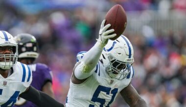 Indianapolis Colts defensive end Kwity Paye (51)