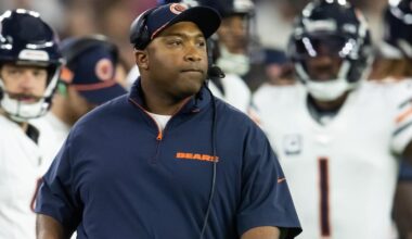 Nov 3, 2024; Glendale, Arizona, USA; Chicago Bears special teams coordinator Richard Hightower against the Arizona Cardinals at State Farm Stadium.