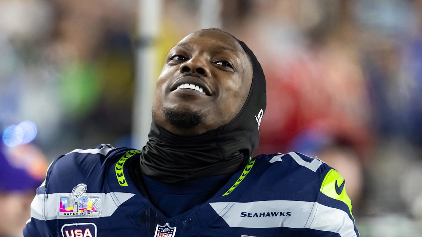 Seattle Seahawks cornerback Riq Woolen during Super Bowl LX