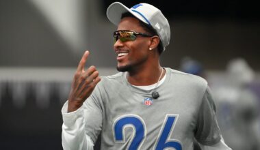 Feb 1, 2026; San Francisco, CA, USA; Chicago Bears cornerback Nahshon Wright (26) during NFC practice at the Flag Fieldhouse Moscone Center South Building.
