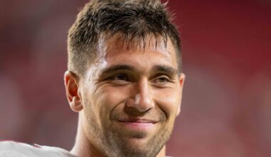 Atlanta Falcons linebacker Kaden Elliss