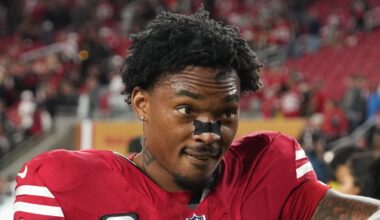 San Francisco 49ers cornerback Deommodore Lenoir looks snarky