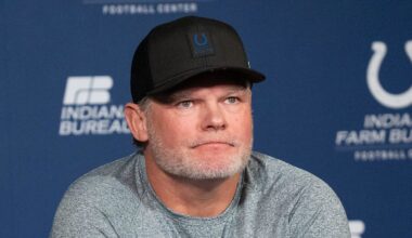 Indianapolis Colts general manager Chris Ballard speaks