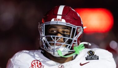 Alabama Crimson Tide offensive lineman Kadyn Proctor