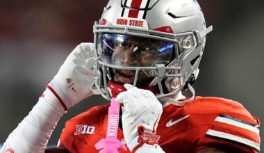 Ohio State Buckeyes defensive back Caleb Downs