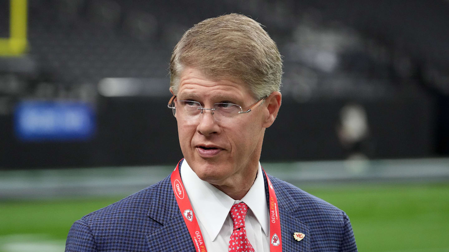 Jan 4, 2026; Paradise, Nevada, USA; Kansas City Chiefs owner Clark Hunt arrives before the game against the Las Vegas Raiders at Allegiant Stadium. Mandatory Credit: Kirby Lee-Imagn Images