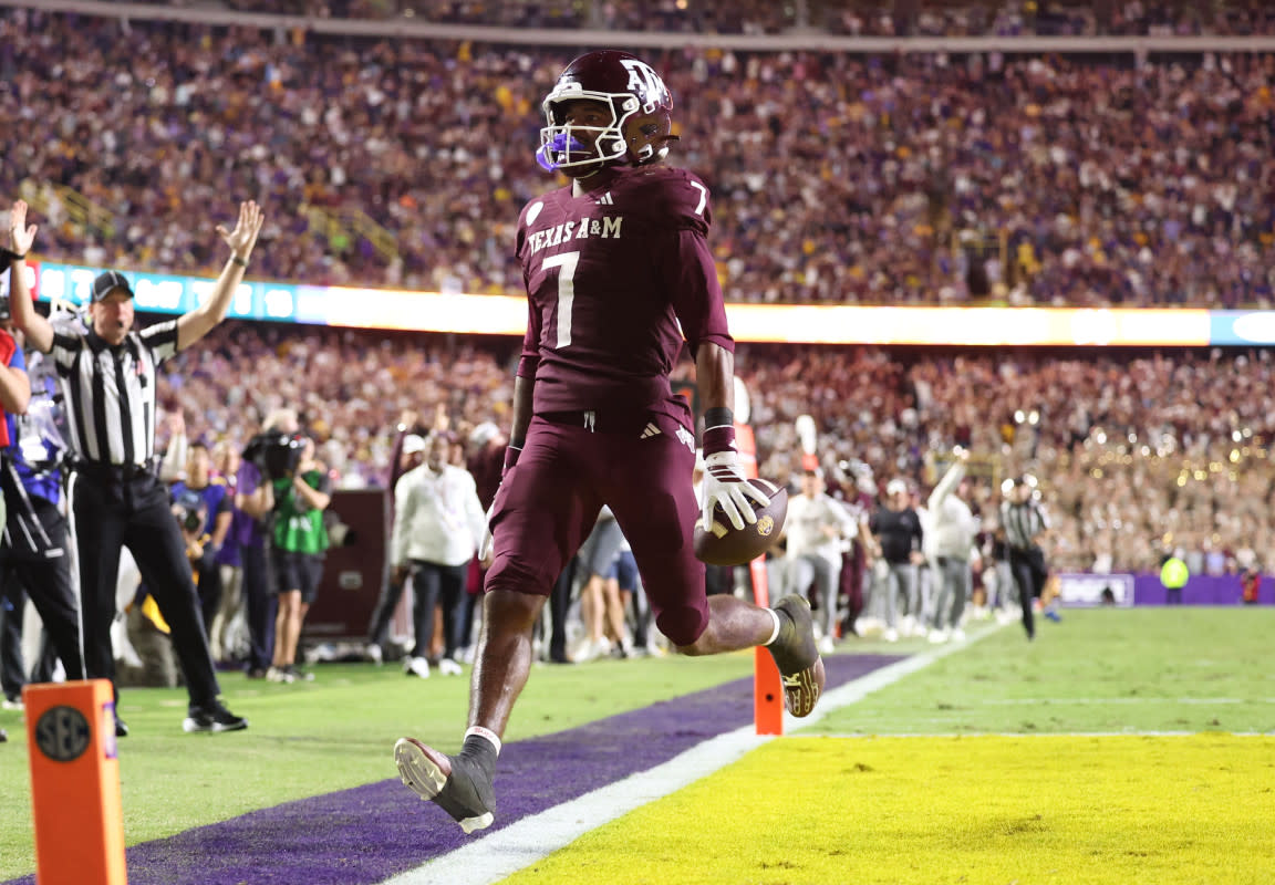 Texas A&M Aggies wide receiver KC Concepcion.Stephen Lew-Imagn Images