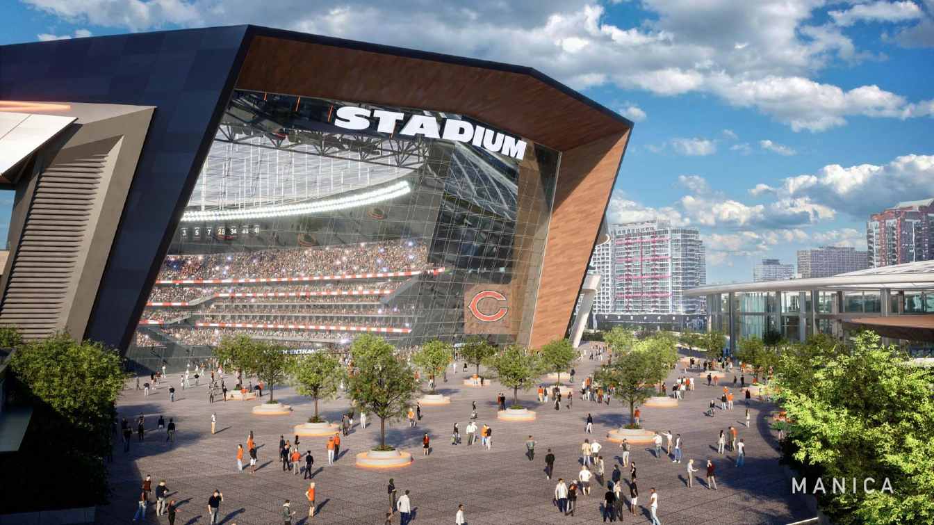 The Indiana state government has passed legislation creating an entity responsible for building and financing a new stadium for the Chicago Bears.