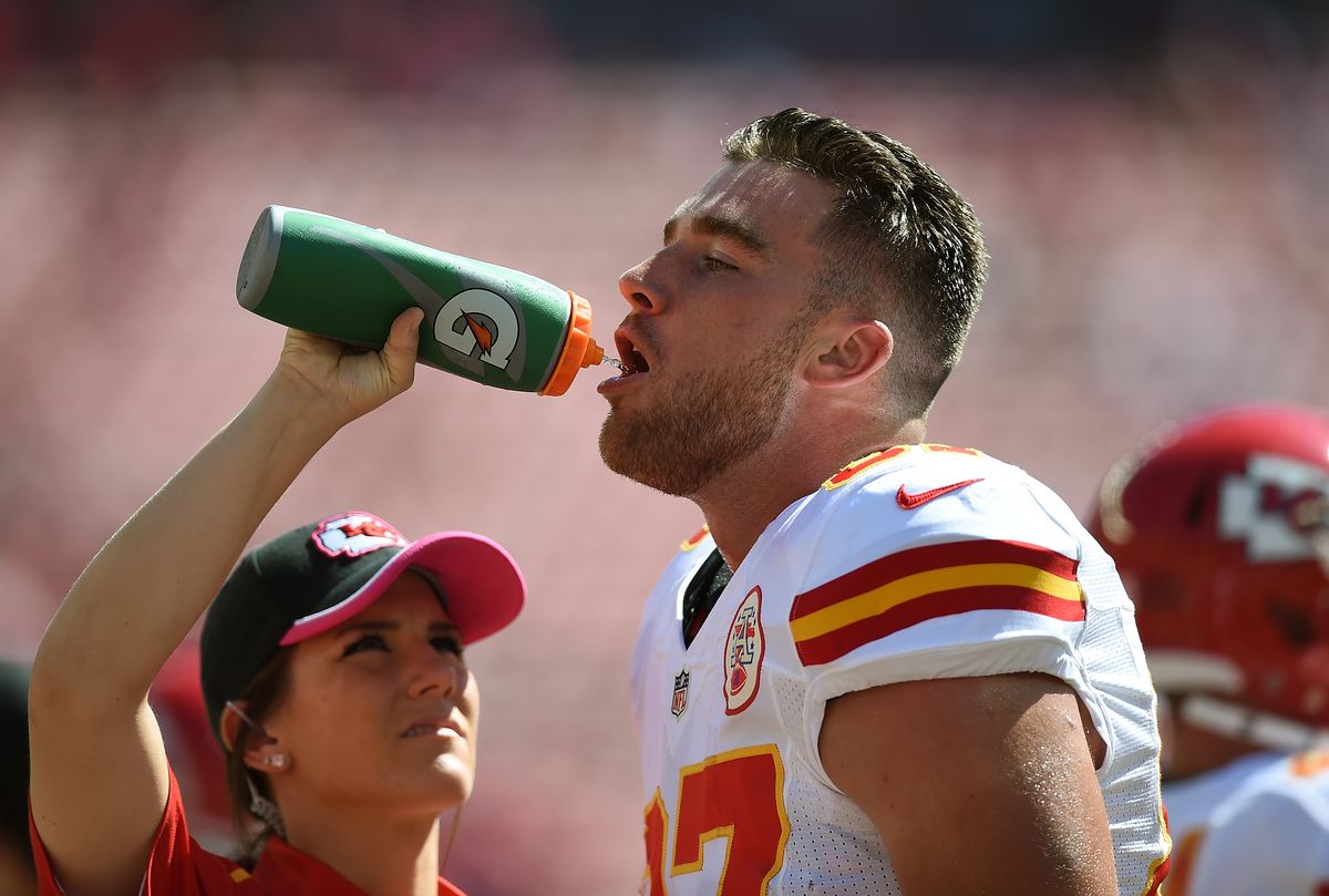Kelce's look in 2014