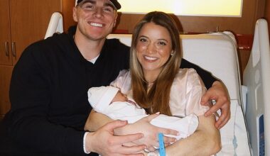 Denver Broncos quarterback Bo Nix and wife Izzy welcomed their first child last month