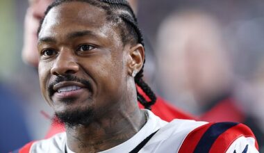 The New England Patriots recently cut their leading wide receiver in Stefon Diggs (pictured)