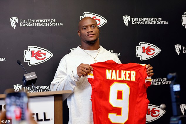 Walker agreed to a three-year deal with Kansas City worth up to $45 million earlier this month