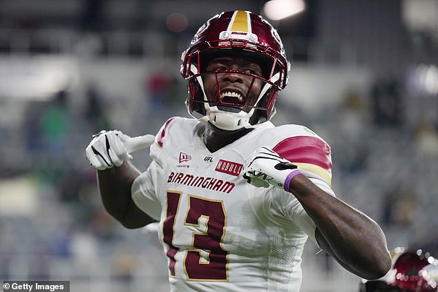 The wide receiver hauled in the game-winning touchdown for the Birmingham Stallions