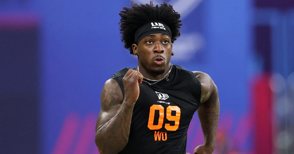 Georgia wide receiver Zachariah Branch runs a 4.35 40-yard dash at NFL Combine