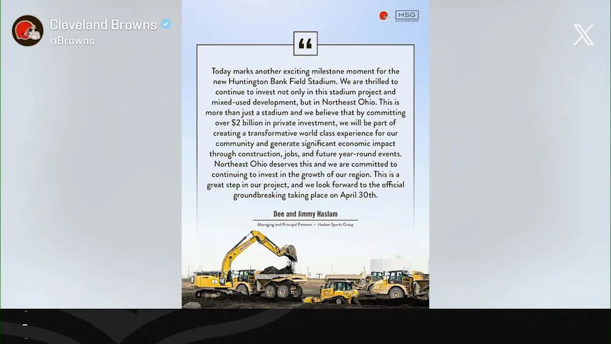 Pelissero: The Browns have broken ground on new stadium 'The Insiders'