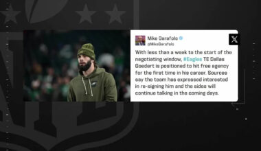 Garafolo: Eagles TE Dallas Goedert is positioned to hit free agency 'The Insiders'