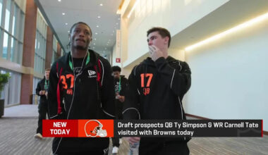 Ty Simpson and Carnell Tate visit the Browns 'The Insiders'