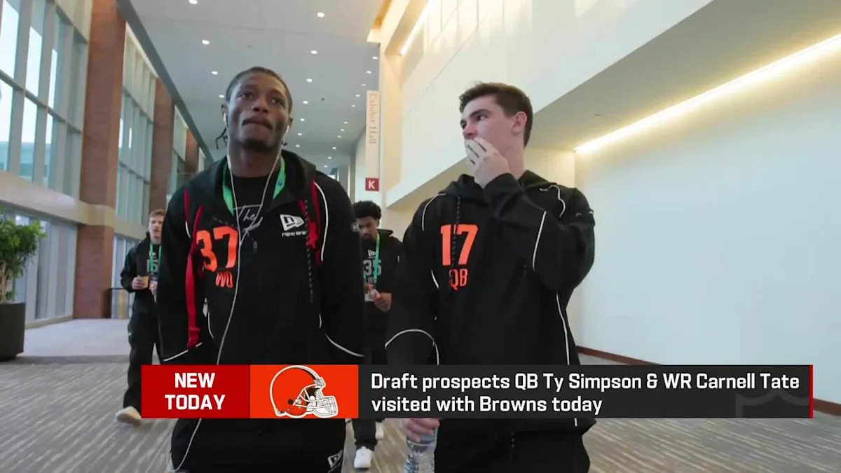 Ty Simpson and Carnell Tate visit the Browns 'The Insiders'