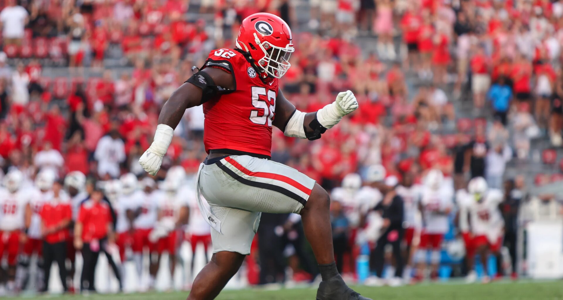 Georgia's Christen Miller met with Bills at combine