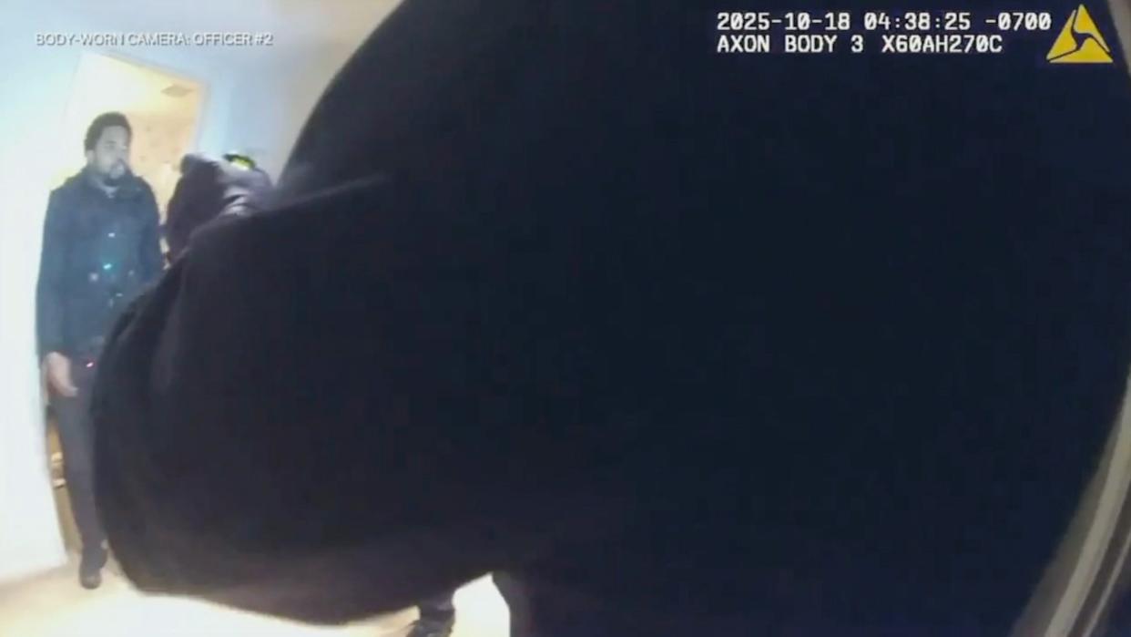 Oakland Police Department - PHOTO: Doug Martin is seen in bodycam footage released by the Oakland Police Department prior to his in-custody death on Oct. 18, 2025.