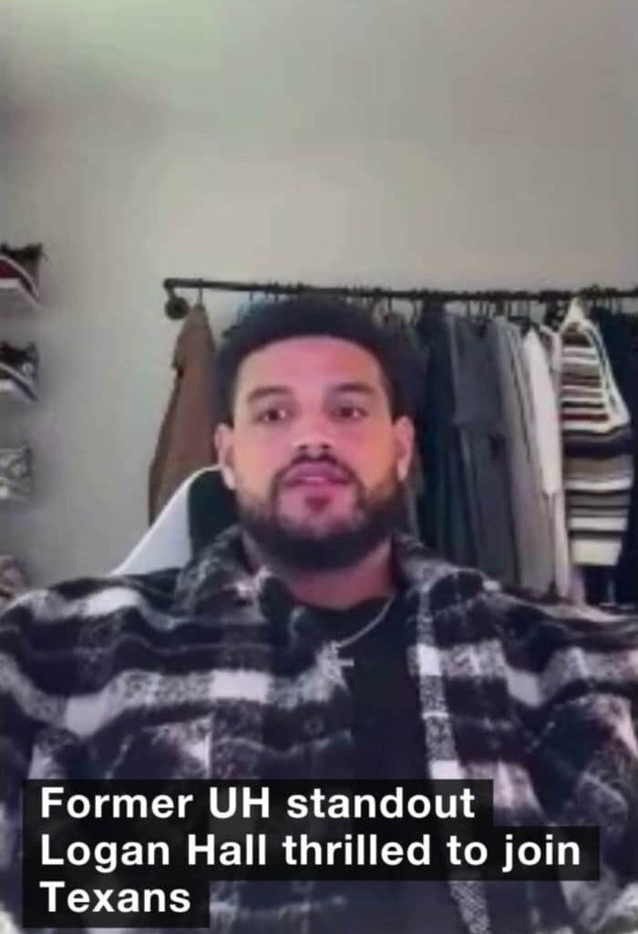 Former UH standout Logan Hall thrilled to join Texans