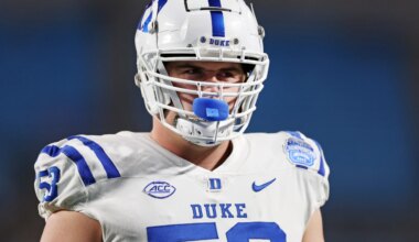 No. 37, Duke OL Brian Parker II