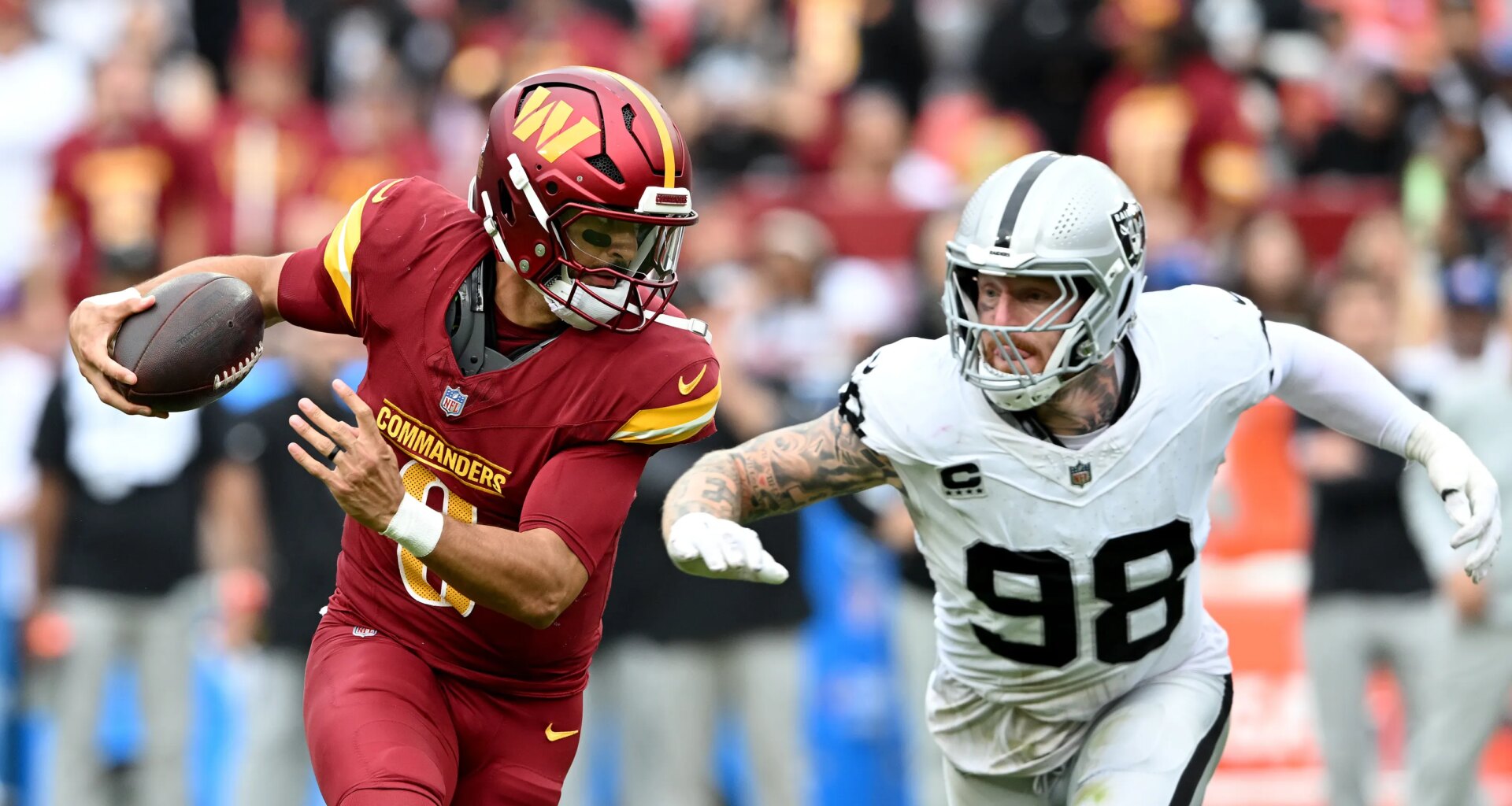 Maxx Crosby Raiders most valuable trade chip this offseason per PFF