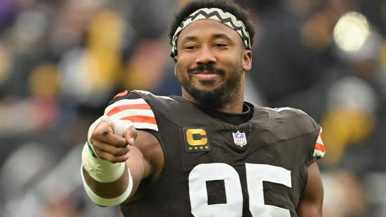 Cleveland Browns star Myles Garrett.