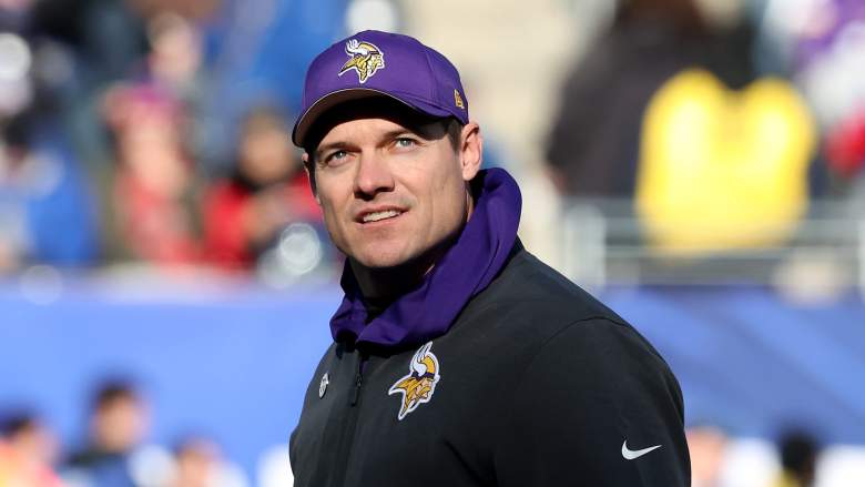 Minnesota Vikings coach Kevin O'Connell during an NFL game.