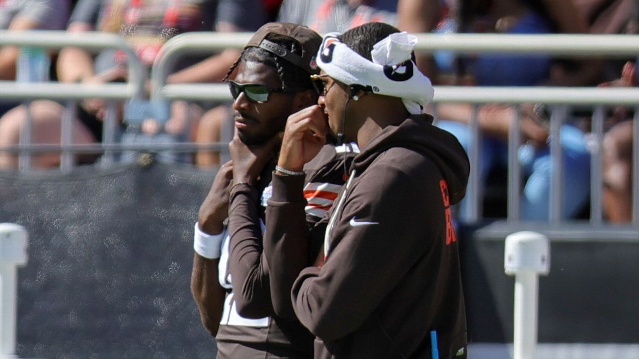 Browns coach says reps won't be evenly divided amid QB battle