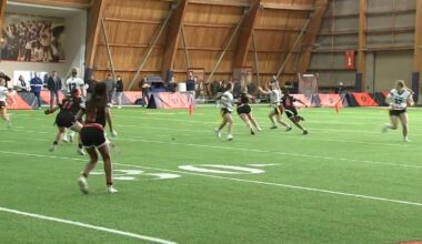 First-ever Illinois collegiate women's flag football tournament wraps up at Chicago Bears' Walter Payton Center at Halas Hall