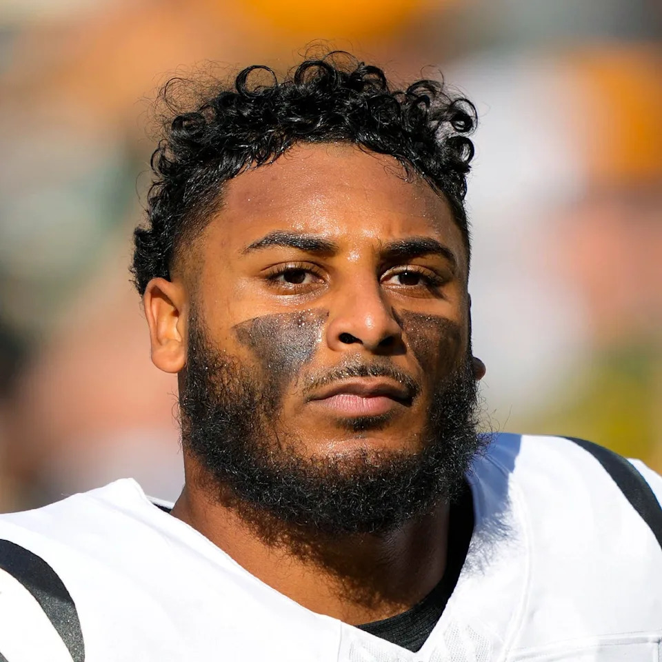 Oct 12, 2025; Green Bay, Wisconsin, USA; Cincinnati Bengals safety Geno Stone (22) during warmups prior to the game against the Green Bay Packers at Lambeau Field. Mandatory Credit: Jeff Hanisch-Imagn Images
