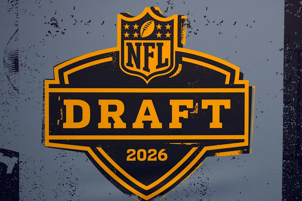 <p>Feb 6, 2026; San Francisco, CA, USA; The 2026 NFL Draft logo at the Super Bowl LX Experience at the Moscone Center. Mandatory Credit: Kirby Lee-Imagn Images</p>