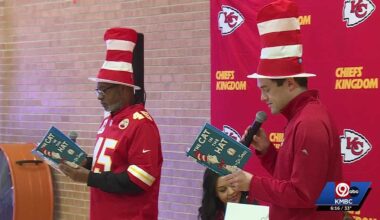 Chiefs host reading event at Kansas City elementary school