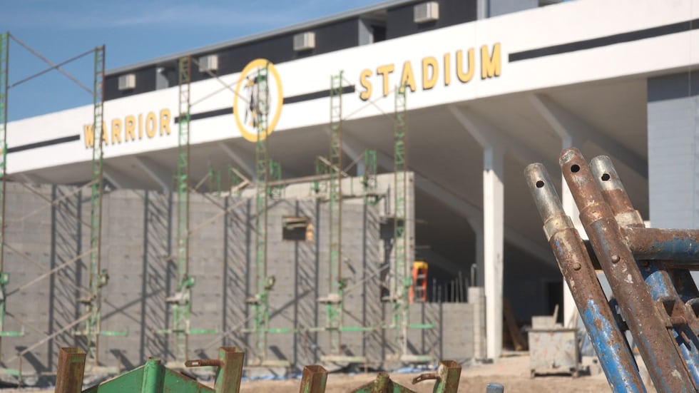 Warrior Stadium is undergoing a major renovation, with district officials saying the project...