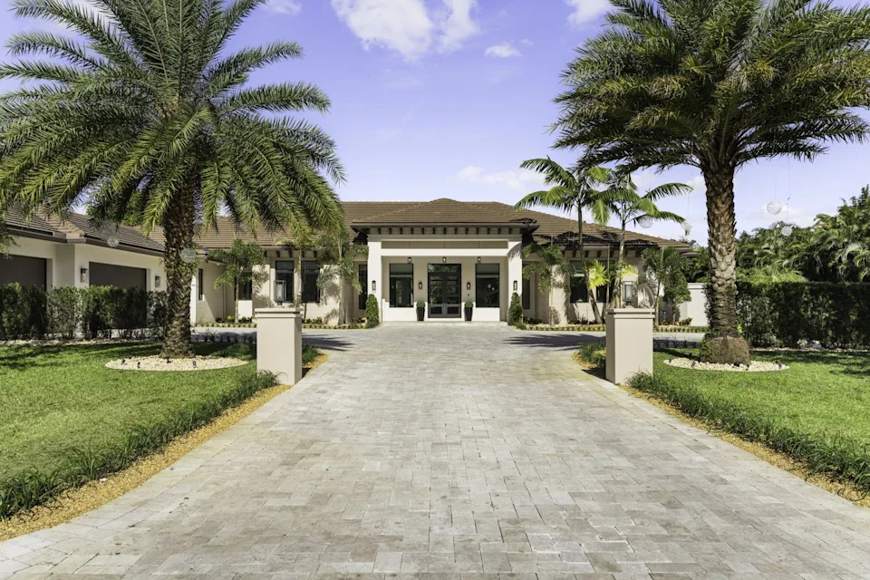 Entrance to a home in Florida bought by NFL player Sterling Shepard