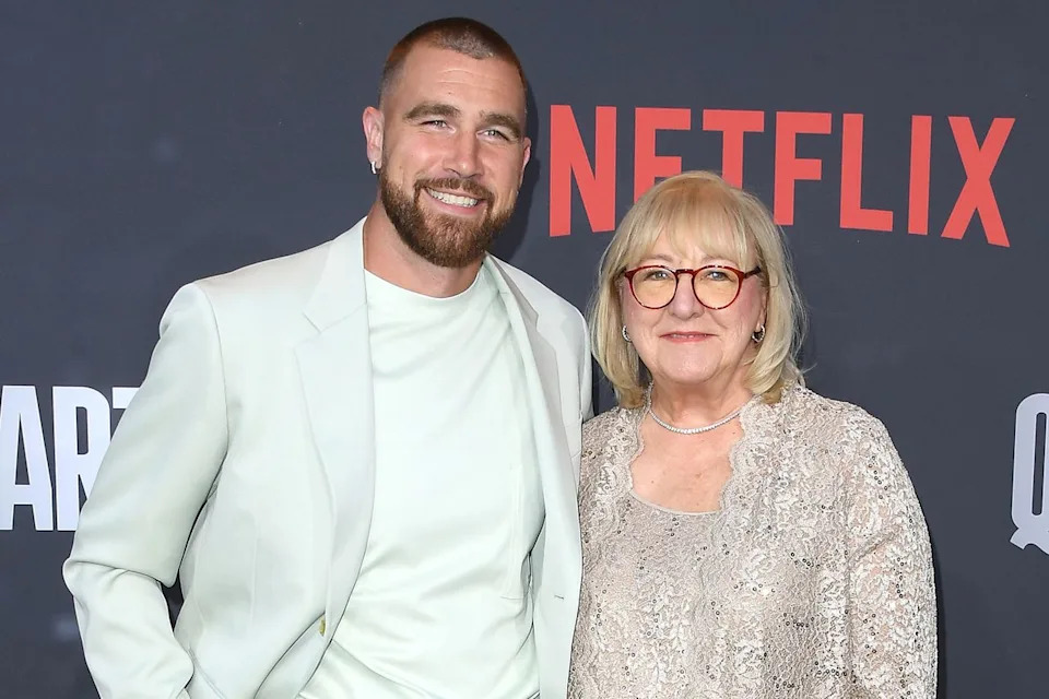 Travis Kelce and his mother Donna Kelce in 2023Credit: Steve Granitz/FilmMagic