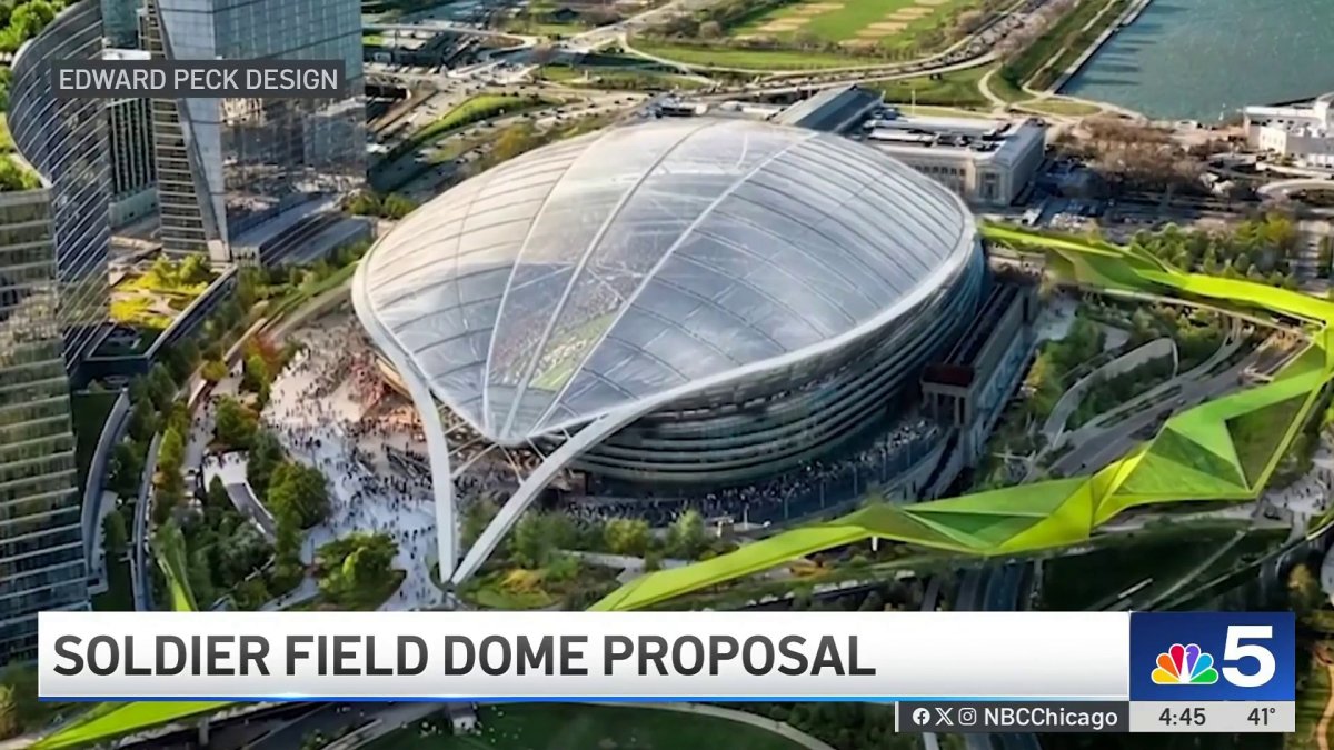 Architect’s dome over Soldier Field a ‘Hail Mary’ to keep Bears here – NBC Chicago