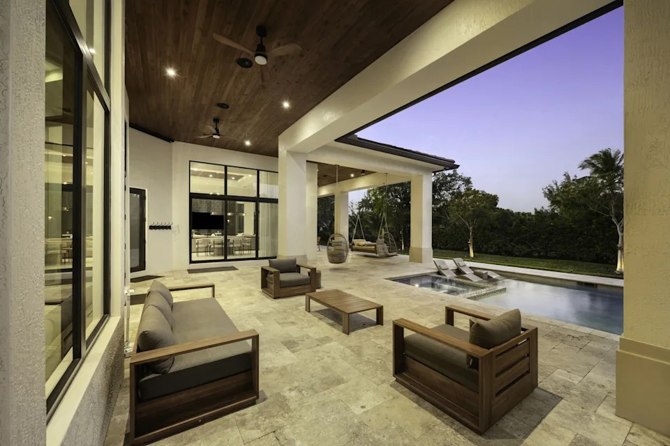 Backyard of a home in Florida bought by NFL player Sterling Shepard