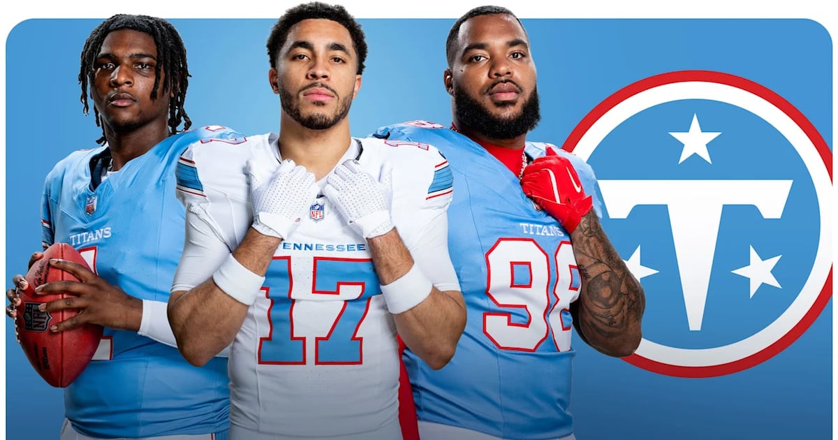 Tennessee Titans lean hard into Oilers aesthetic with new uniforms