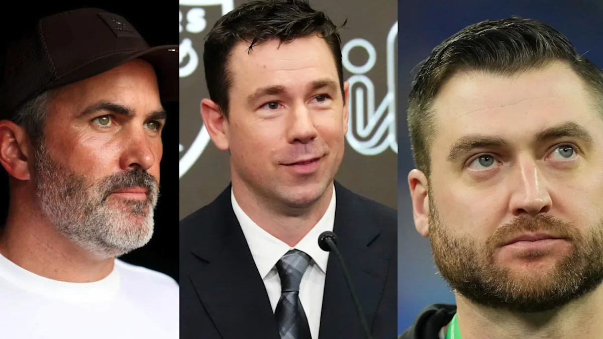 HC Kevin Stefanski Atlanta Falcons Talks About Raiders HC Klint Kubiak and OC Andrew Janocko