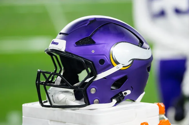 A Minnesota Vikings helmet.