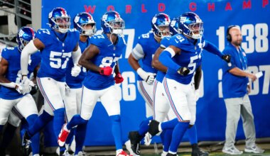 Did New York Giants rise or fall?