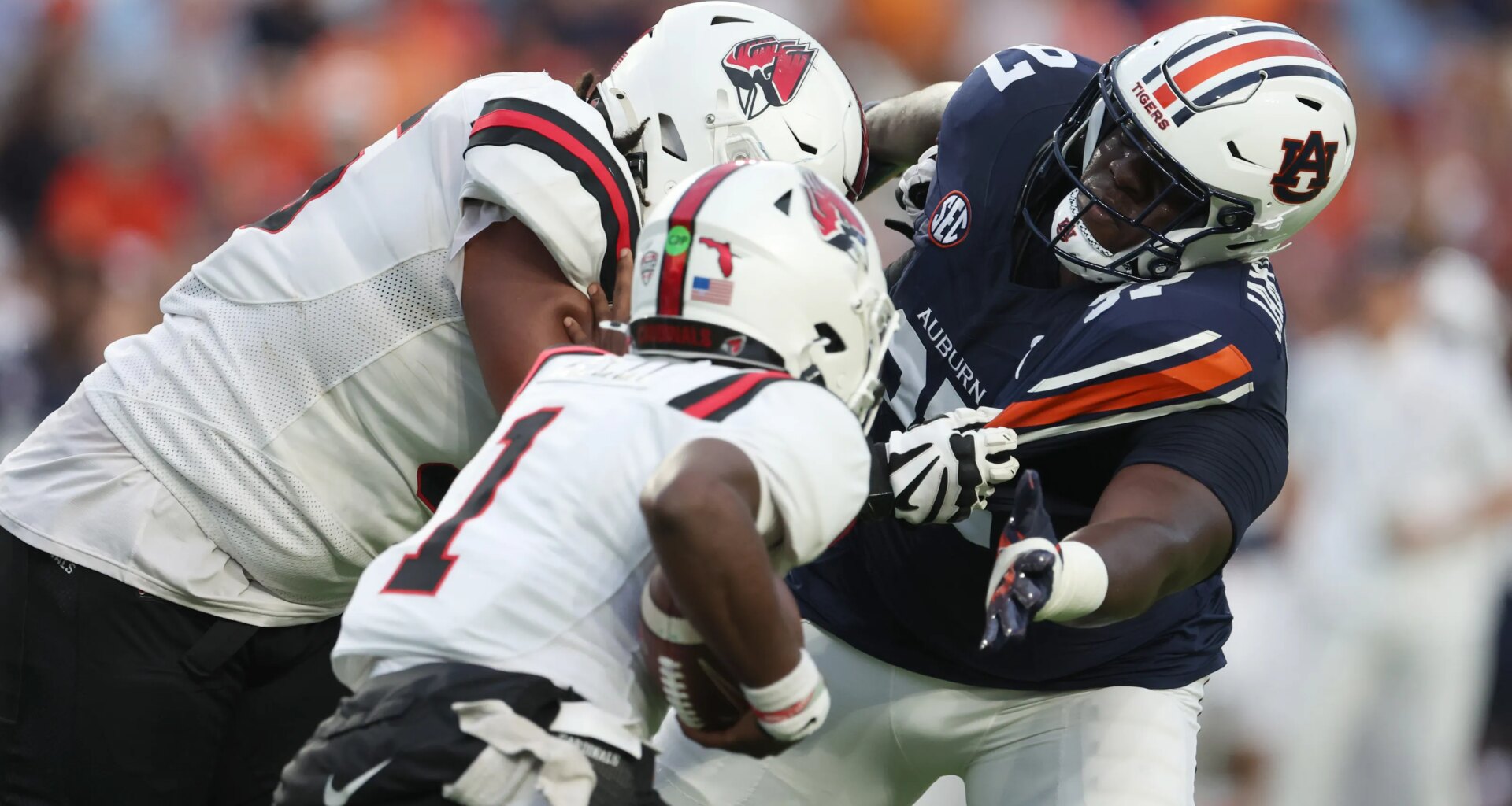 No. 46, Auburn DT Bobby Jamison-Travis