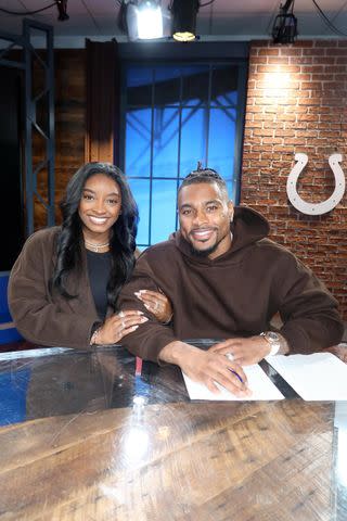 Simone Biles posts tribute to her husband, Jonathan Owens, after he signs with the Indianapolis Colts.Credit: Simone Biles/Instagram