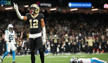 Browns QB Shedeur Sanders reacts to Saints WR Chris Olave trade rumor