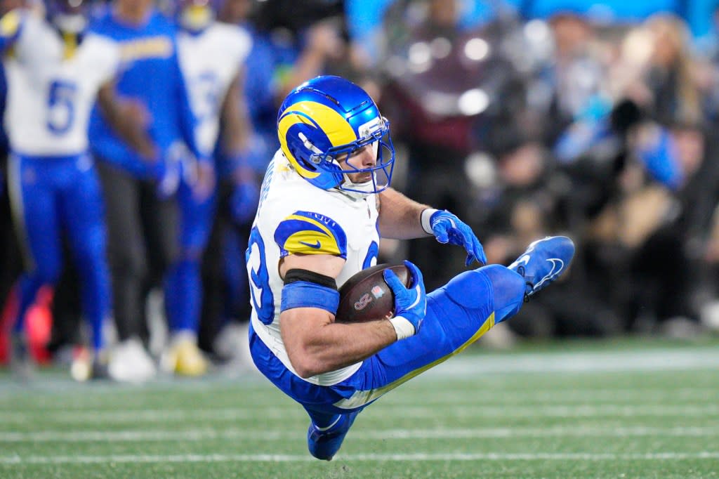 Rams tight end Tyler Higbee is staying with the team. (AP Photo/Jacob Kupferman) AP