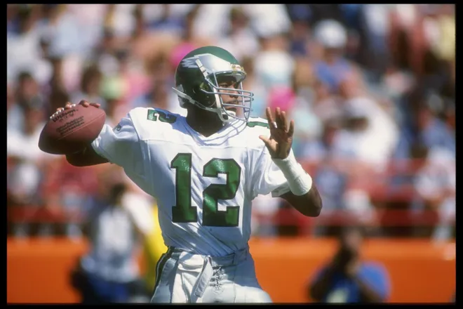 Randall Cunningham, Philadelphia Eagles (Mandatory Credit: Stephen Dunn /Allspor)